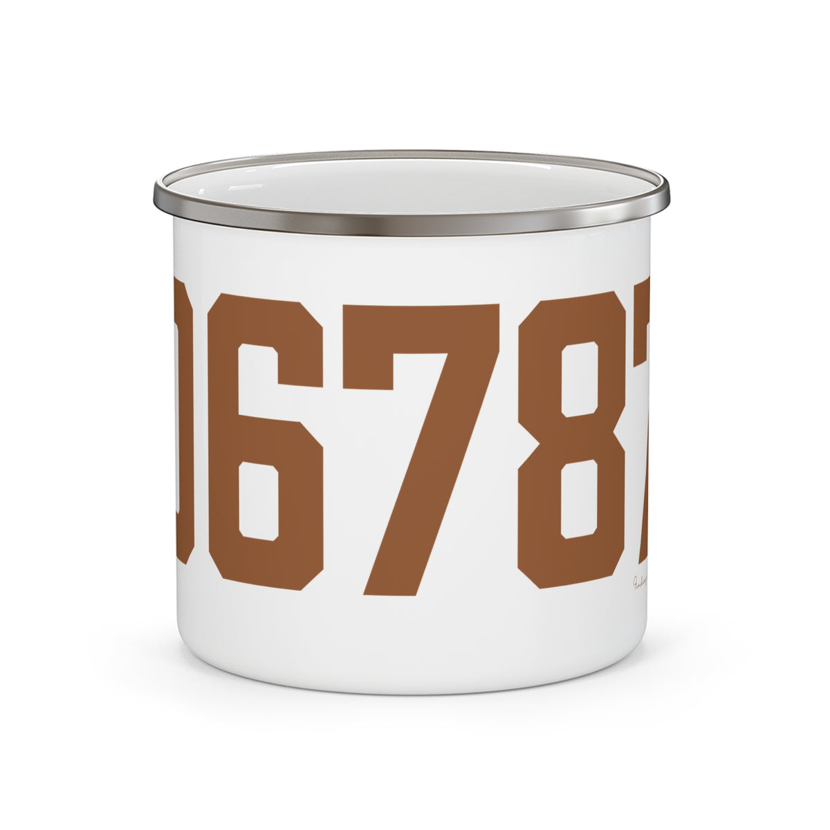06787 Thomaston Connecticut Zip Code Enamel Camping Mug