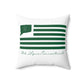 Old Lyme Connecticut St. Patrick’s Day Flag Spun Polyester Square Pillow