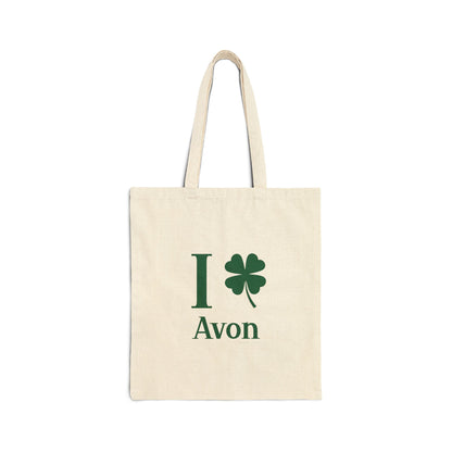 I Clover Avon Cotton Canvas Tote Bag