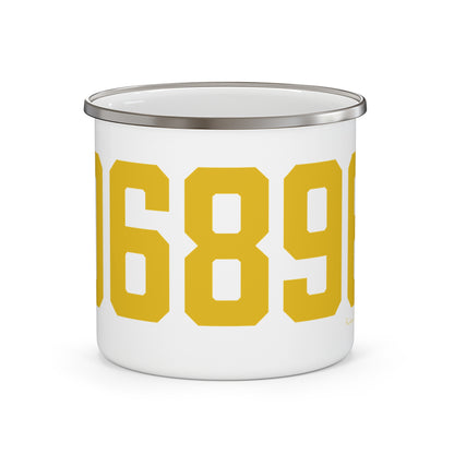 06896 Redding Connecticut Zip Code Mug 15ozEnamel Camping Mug