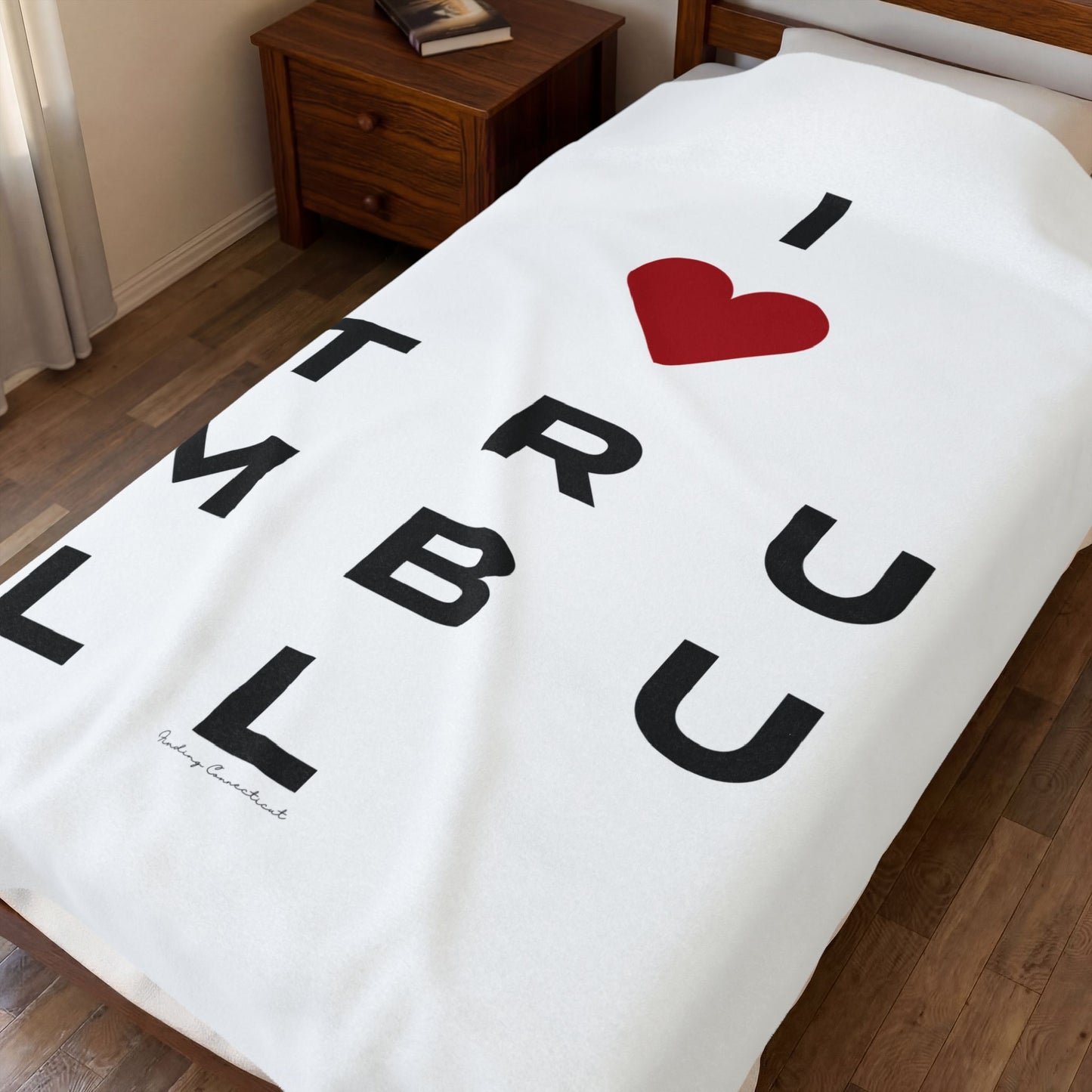 Trumbull Vision Velveteen Plush Blanket