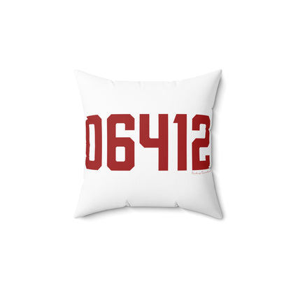 06412 Chester Connecticut Zip Code Spun Polyester Square Pillow