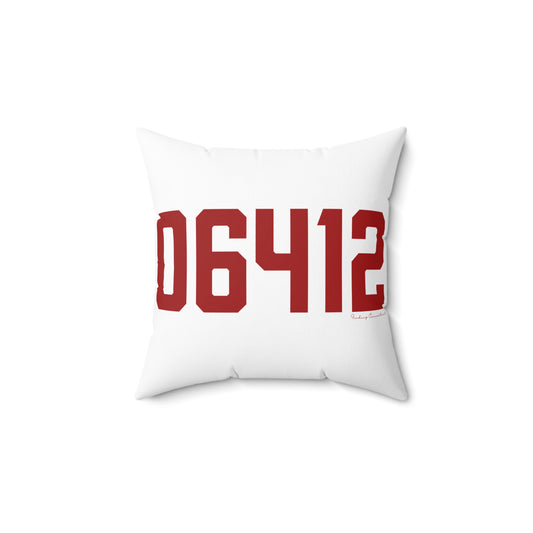 06412 Chester Connecticut Zip Code Spun Polyester Square Pillow