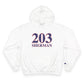 203 Sherman Red White & Blue Champion Hoodie