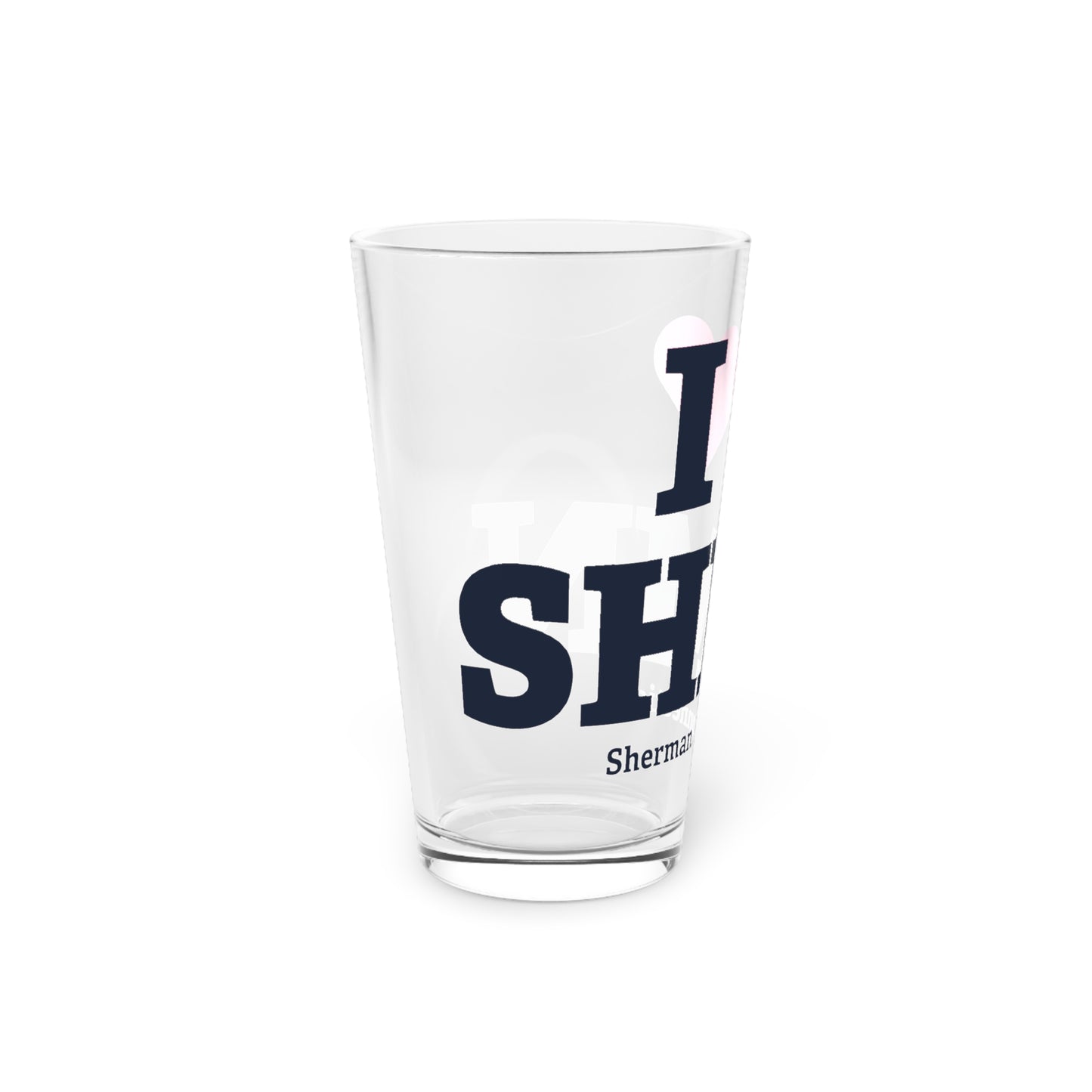 I Heart SHMN Pint Glass, 16oz