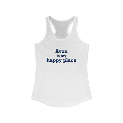 Avon is My Happy Place Women's Ideal Racerback Tank Top