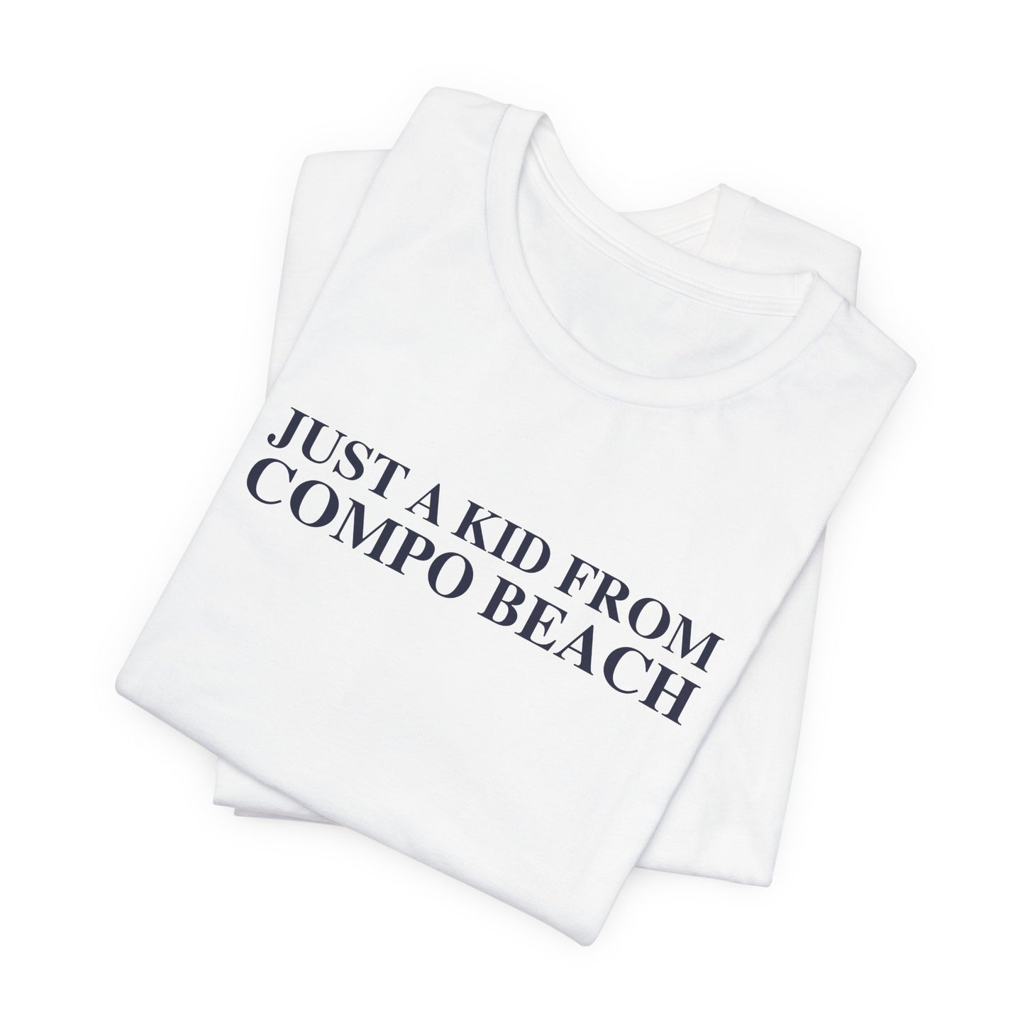 Just a kid from Compo Beach Unisex Jersey Short Sleeve T-Shirt