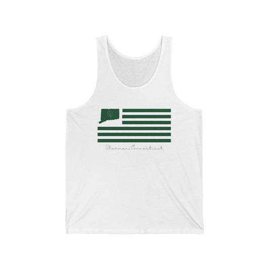 Sherman Connecticut St. Patrick’s Day Flag Unisex Jersey Tank Top