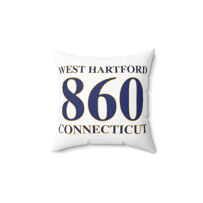 West Hartford 860 Connecticut Polyester Square Pillow