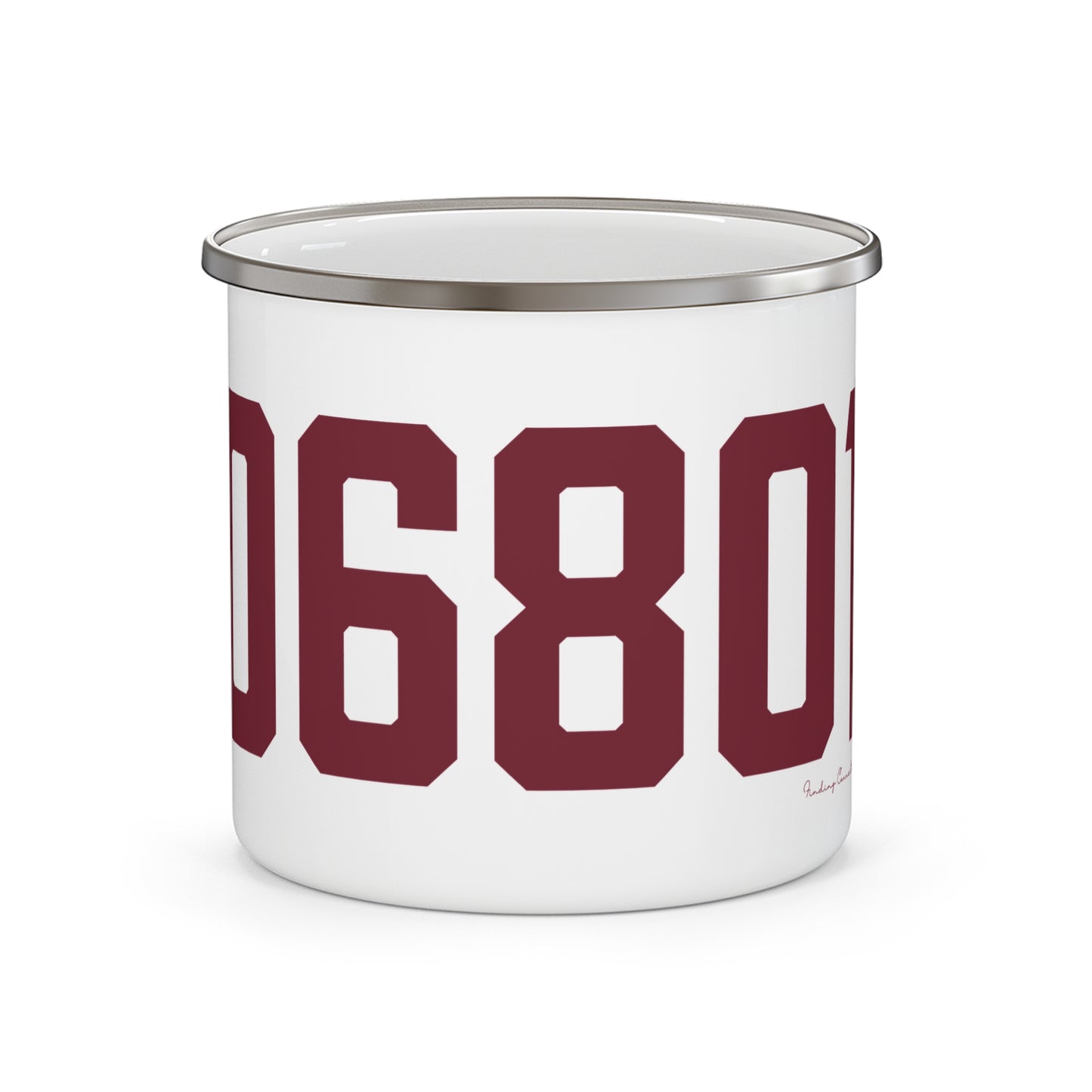 06801 Bethel Connecticut Zip Code Enamel Camping Mug
