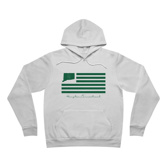 Hampton Connecticut St. Patrick’s Day Flag Unisex Sponge Fleece Pullover Hoodie