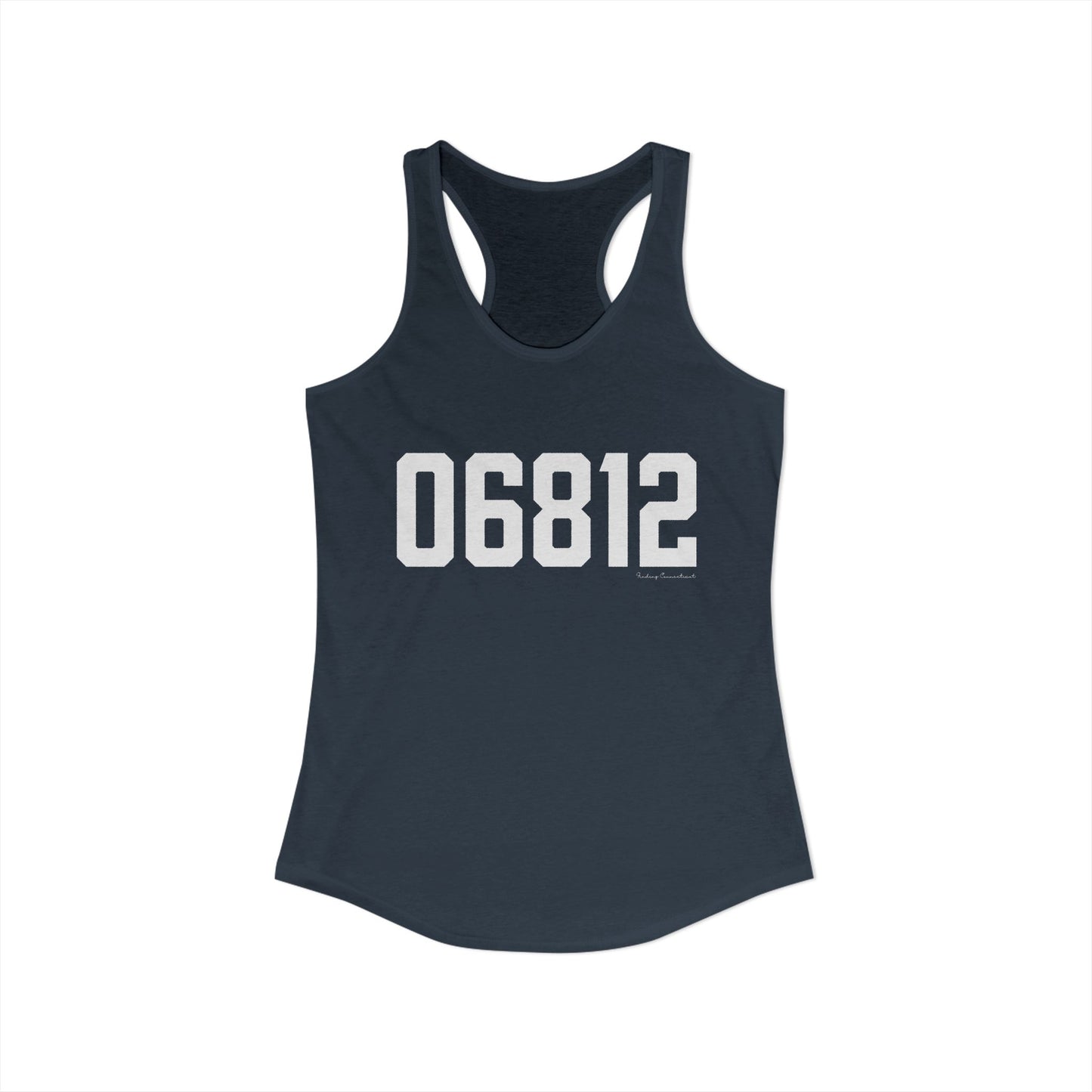 06812 New Fairfield CT Zip Code Women's Ideal Racerback Tank Top