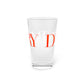 41 Tilt Danbury Pint Glass, 16oz