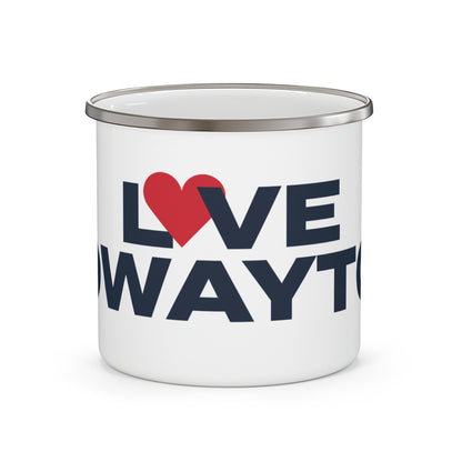 Love Rowayton Enamel Camping Mug