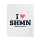 I Heart SHMN Velveteen Plush Blanket