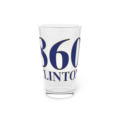 860 Clinton Pint Glass, 16oz