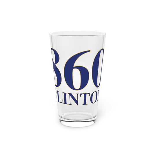 860 Clinton Pint Glass, 16oz