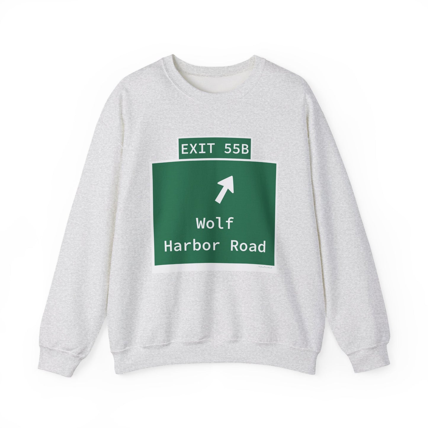 Vintage WCP Exit 55B Sign Unisex Heavy Blend™ Crewneck Sweatshirt