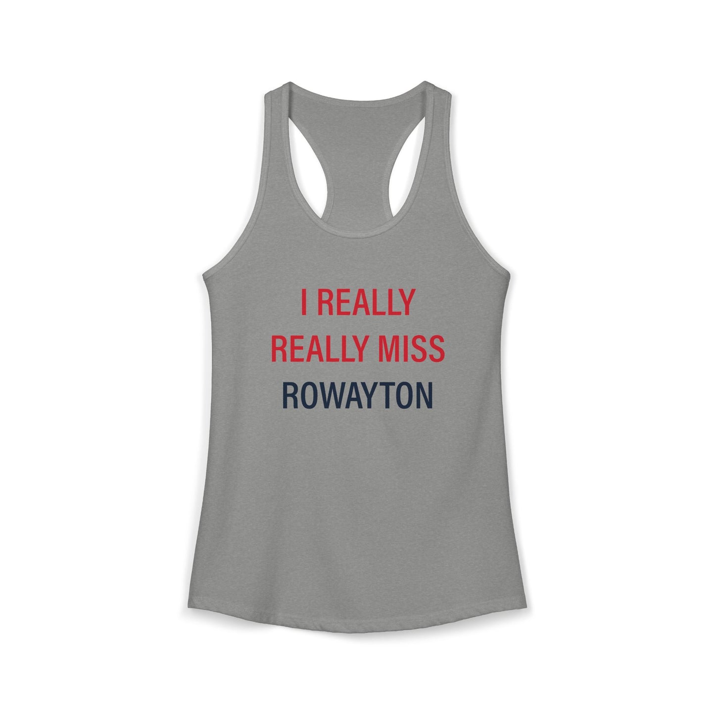 I Really Really Miss Rowayton Women's Ideal Racerback Tank Top