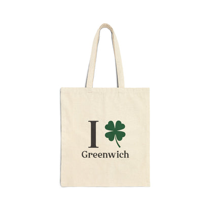 I Clover Greenwich Cotton Canvas Tote Bag