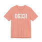 06331 Canterbury CT Zip Code Unisex Jersey Short Sleeve T-Shirt