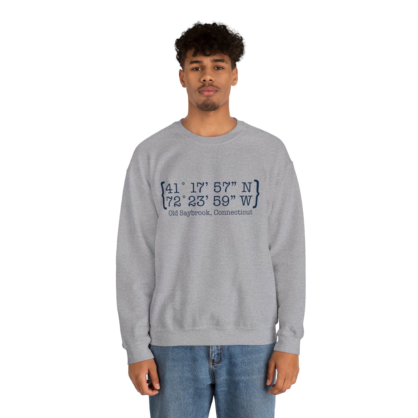 Old Saybrook Coordinates Unisex Heavy Blend™ Crewneck Sweatshirt (blue)