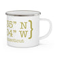 Trumbull Coordinates Enamel Camping Mug