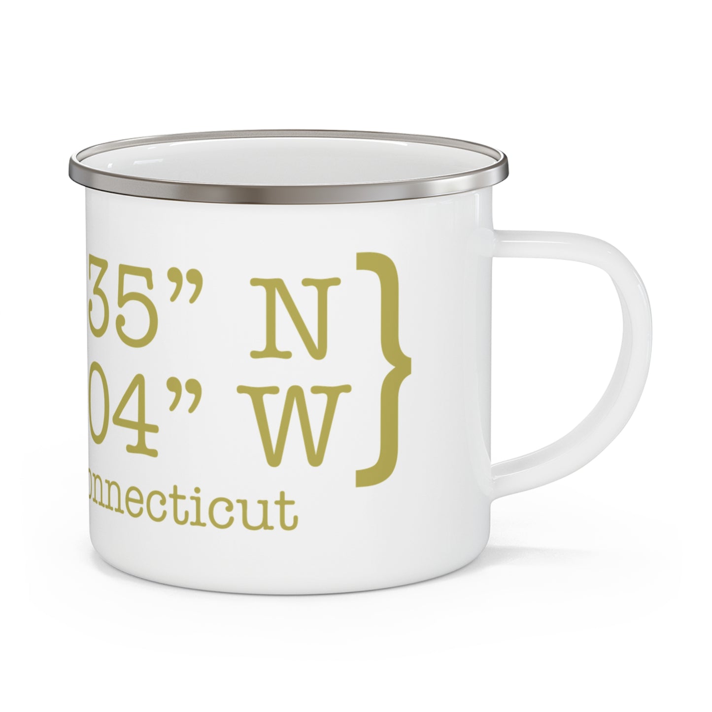 Trumbull Coordinates Enamel Camping Mug
