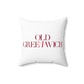41 Tilt Old Greenwich Spun Polyester Square Pillow