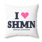 I Heart SHMN Spun Polyester Square Pillow