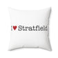 I Heart Stratfield. Spun Polyester Square Pillow