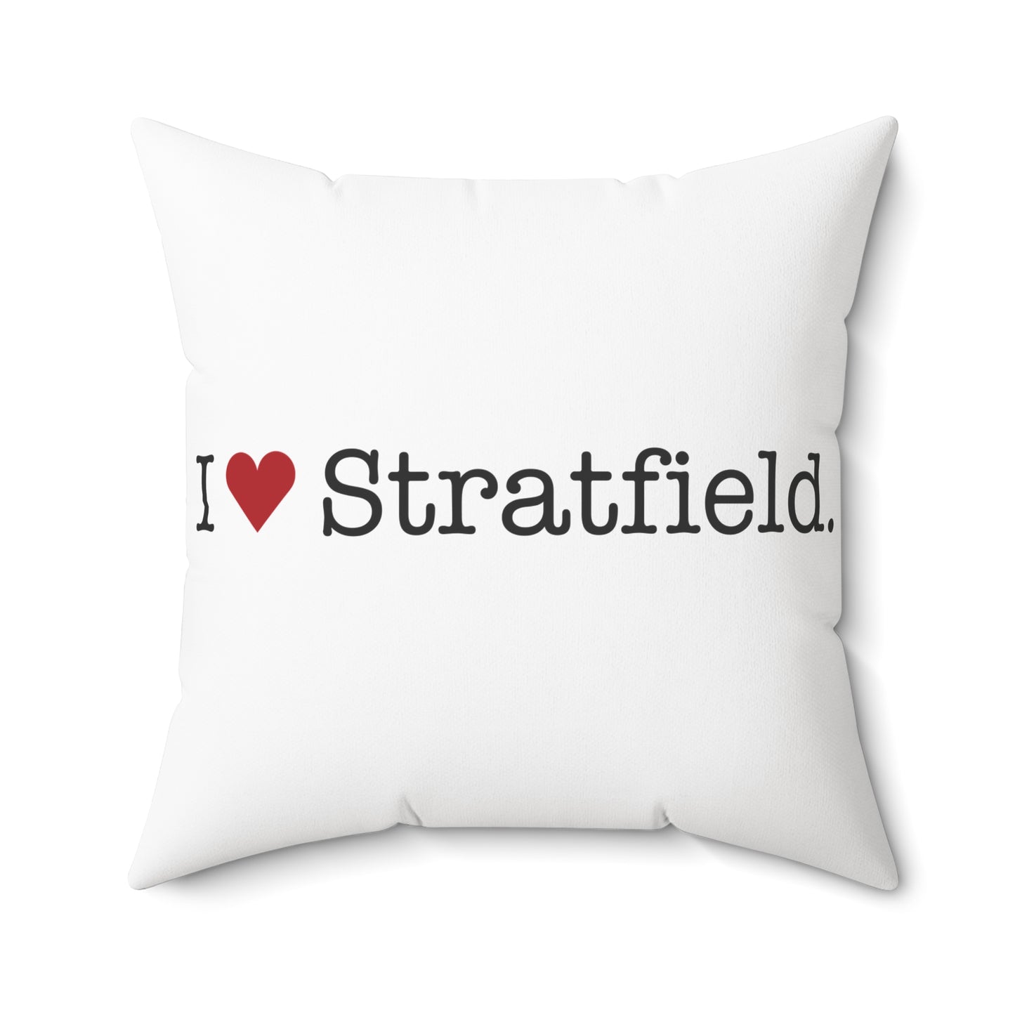 I Heart Stratfield. Spun Polyester Square Pillow