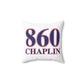 860 Chaplin Red, White & Blue Spun Polyester Square Pillow