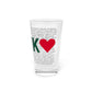 Norwalk Love Pint Glass, 16oz