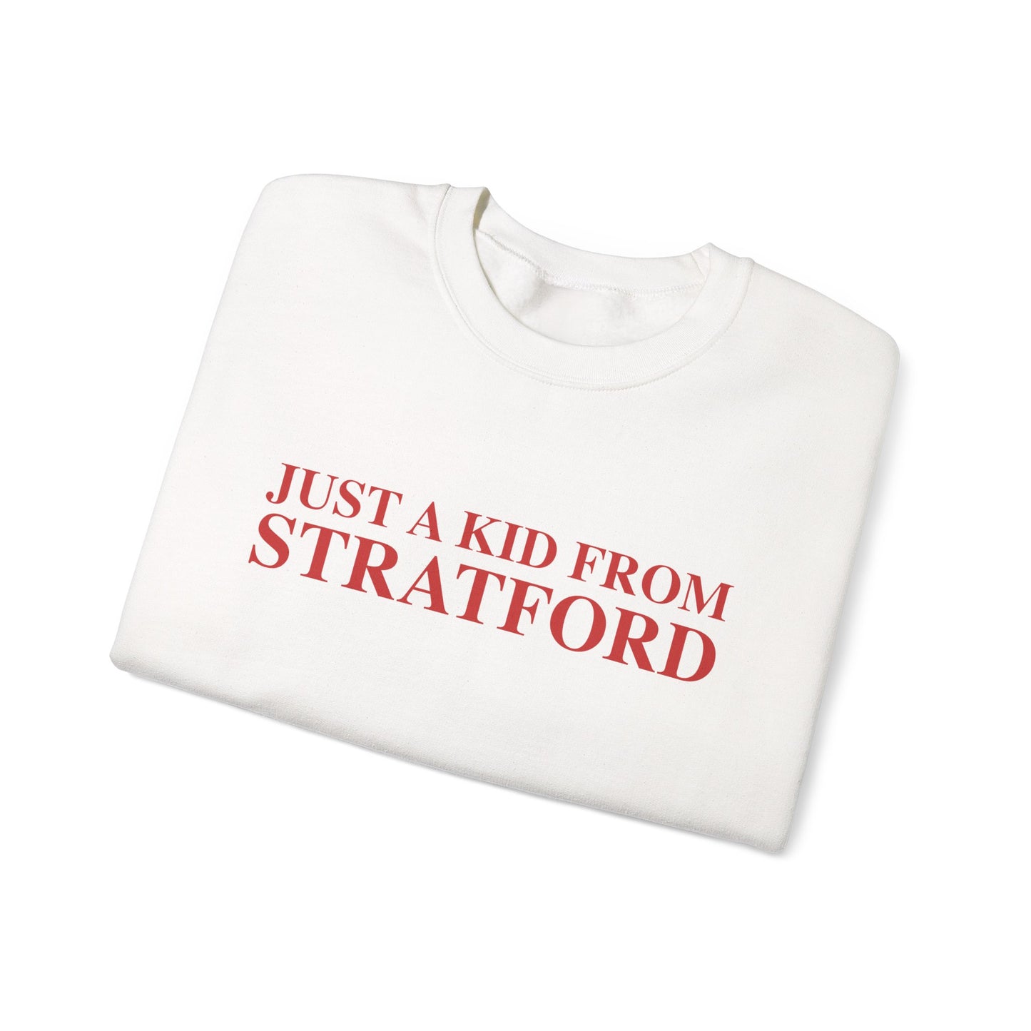 Just a kid from Stratford Unisex Heavy Blend™ Crewneck Sweatshirt