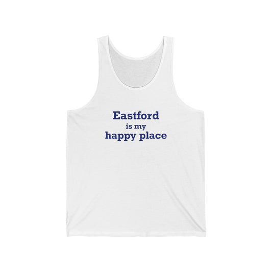 Eastford is My Happy Place Unisex Jersey Tank Top