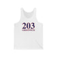 203 Greenwich Red, White & Blue  Unisex Jersey Tank Top
