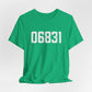 06831 - Greenwich CT Zip Code Unisex Jersey Short Sleeve T-Shirt