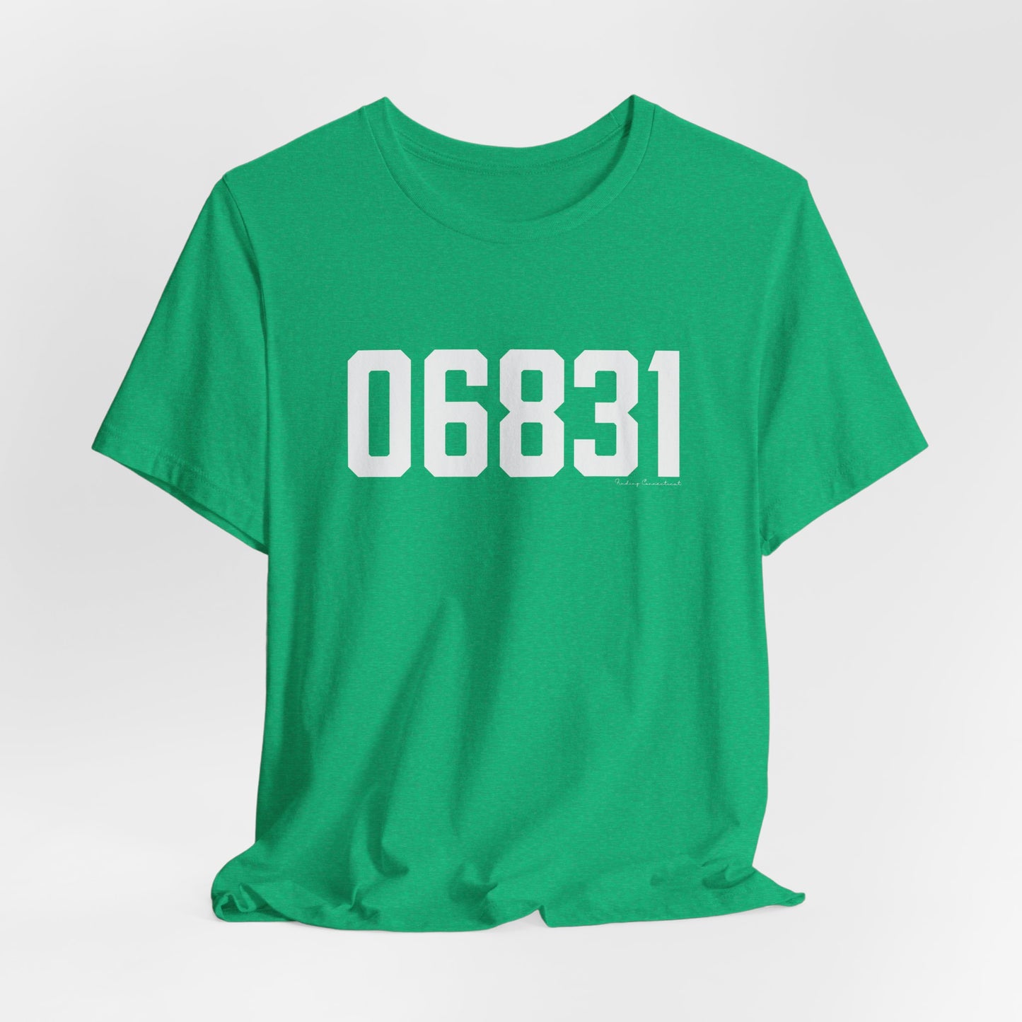06831 - Greenwich CT Zip Code Unisex Jersey Short Sleeve T-Shirt
