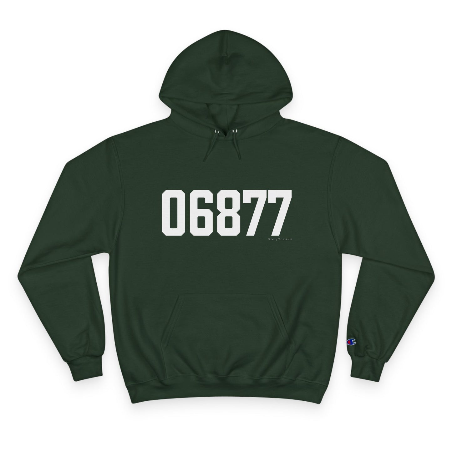 06877 Ridgefield CT Zip Code Champion Hoodie Sweatshirt