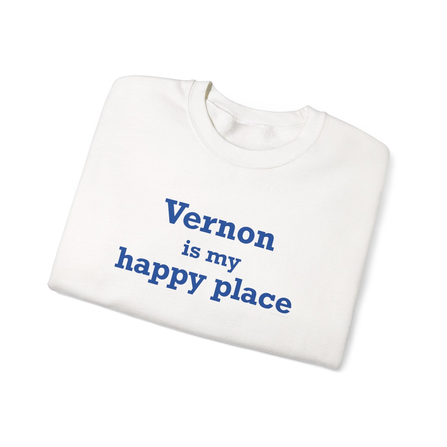 Vernon is My Happy Place Unisex Heavy Blend™ Crewneck Sweatshirt