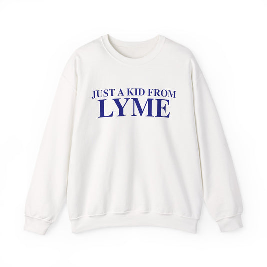 Just a kid from Lyme Unisex Heavy Blend™ Crewneck Sweatshirt