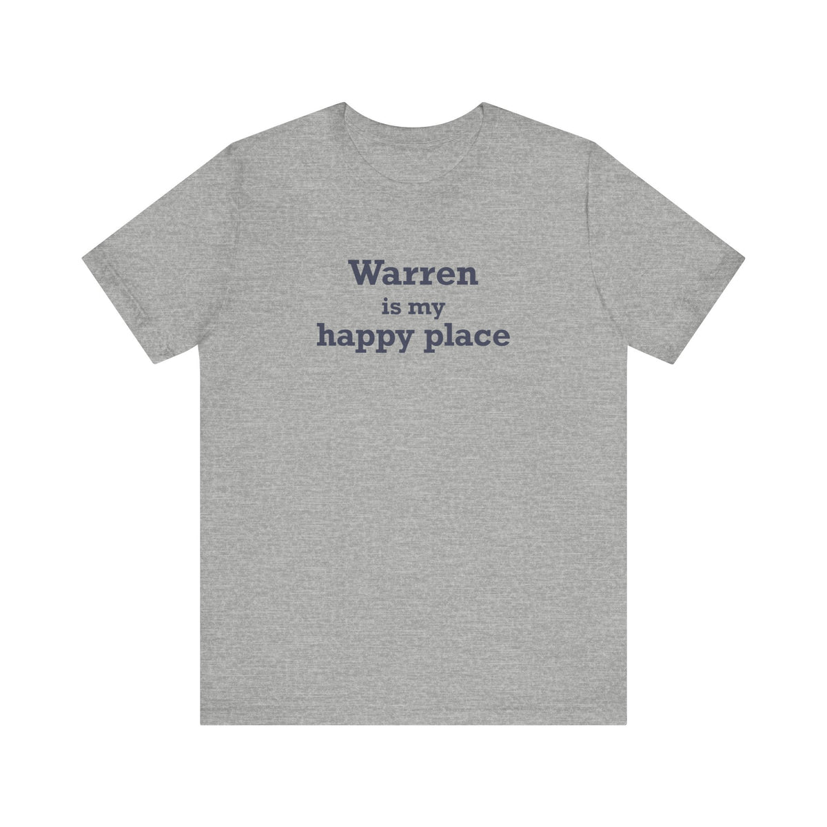 Warren is My Happy Place Jersey Short Sleeve T-Shirt