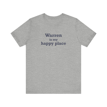 Warren is My Happy Place Jersey Short Sleeve T-Shirt