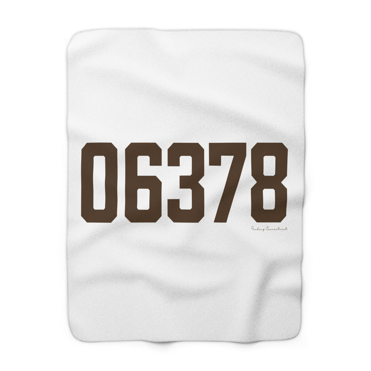 06378 Sprague Connecticut Zip Code Fleece Blanket