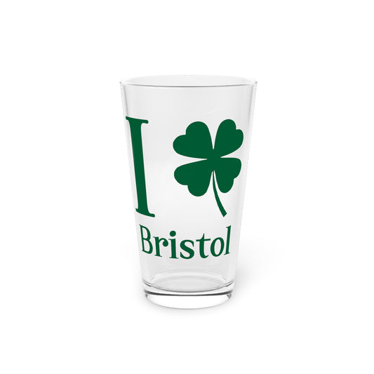 I Clover Bristol Pint Glass, 16oz