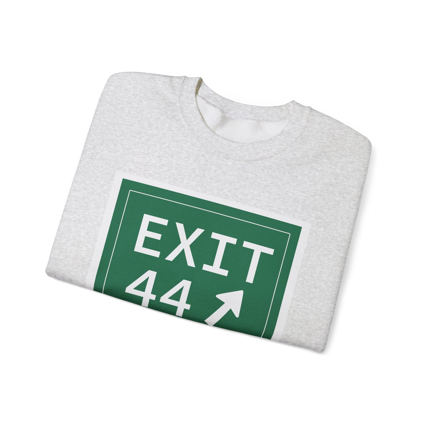 Vintage Exit 44 Merritt Parkway Sign Unisex Heavy Blend™ Crewneck Sweatshirt