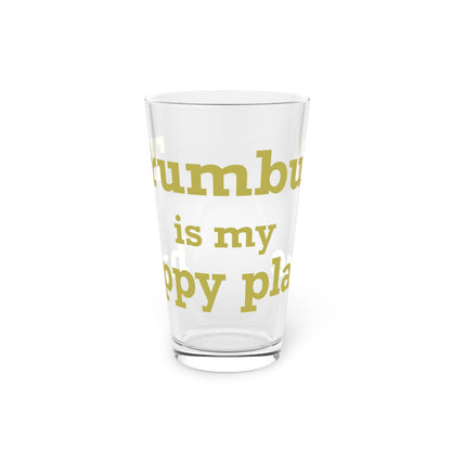 Trumbull Is My Happy Place Pint Glass, 16oz