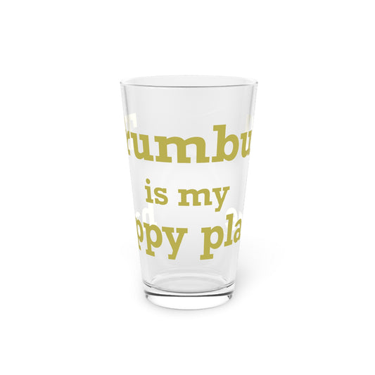 Trumbull Is My Happy Place Pint Glass, 16oz