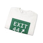 Vintage Exit 44 Merritt Parkway Sign Unisex Heavy Blend™ Crewneck Sweatshirt
